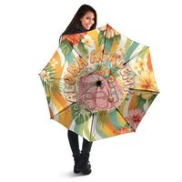 Hawaii Aloha Academy Back To School Umbrella Sea Turtle Tropical Hibiscus Flowers Retro Psychedelic TS04 - Polynesian Pride