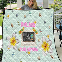 Personalized Hawaii Back To School Dolphin Quilt Grid Notebook Background With Dolphin Mascot And Plumeria Flowers TS04 Green White - Polynesian Pride