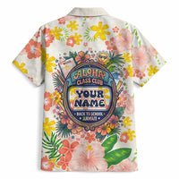 Personalized Hawaii School Club Back To Class Hawaiian Shirt Retro Tropical Hibiscus Pattern With Open Notebook TS04 - Polynesian Pride