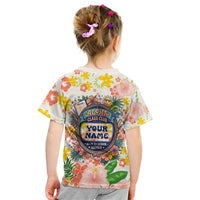 Personalized Hawaii School Club Back To Class Kid T Shirt Retro Tropical Hibiscus Pattern With Open Notebook TS04 - Polynesian Pride