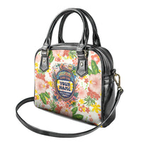 Personalized Hawaii School Club Back To Class Shoulder Handbag Retro Tropical Hibiscus Pattern With Open Notebook TS04 - Polynesian Pride