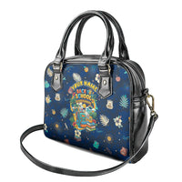 Personalized Hawaii Back To School Aloha Learning Shoulder Handbag Retro Rainbow open Notebook with Pineapple and Hibiscus Flowers TS04 - Polynesian Pride