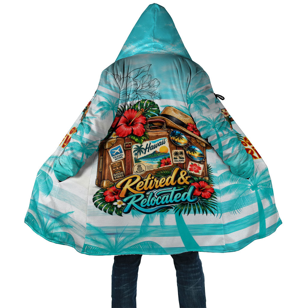 Out Of Office Retired Relocated Cloak Tropical Island Hawaiian Beach Sunset Sunglasses Suitcase
