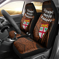 Straight Outta Kadavu Fiji Car Seat Cover Tribal Polynesian Tattoo Coat Of Arms Flag TS04 - Polynesian Pride