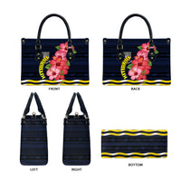Kiribati Leather Bag Tropical Pink Hibiscus Flowers Polynesian Tribal TS04 - Polynesian Pride