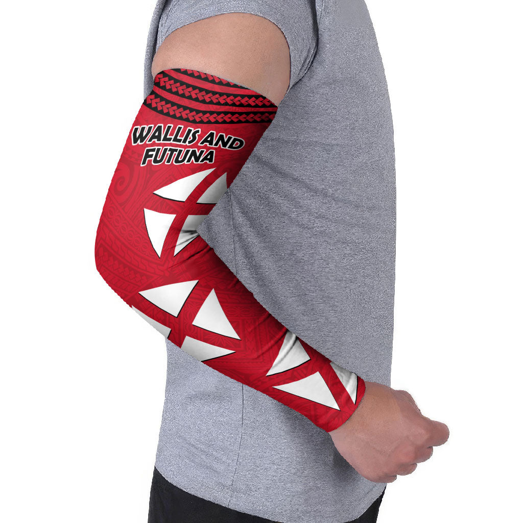 Wallis And Futuna Arm Sleeves Polynesian Tattoo Flag Map TS04 - Polynesian Pride