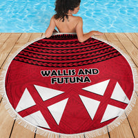 Wallis And Futuna Beach Blanket Polynesian Tattoo Flag Map TS04 - Polynesian Pride