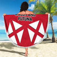 Wallis And Futuna Beach Blanket Polynesian Tattoo Flag Map TS04 - Polynesian Pride