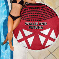 Wallis And Futuna Beach Blanket Polynesian Tattoo Flag Map TS04 - Polynesian Pride