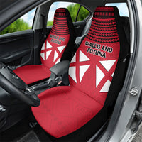 Wallis And Futuna Car Seat Cover Polynesian Tattoo Flag Map TS04 - Polynesian Pride