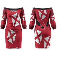 Wallis And Futuna Couples Matching Off The Shoulder Long Sleeve Dress and Long Sleeve Button Shirt Polynesian Tattoo Flag Map TS04 - Polynesian Pride