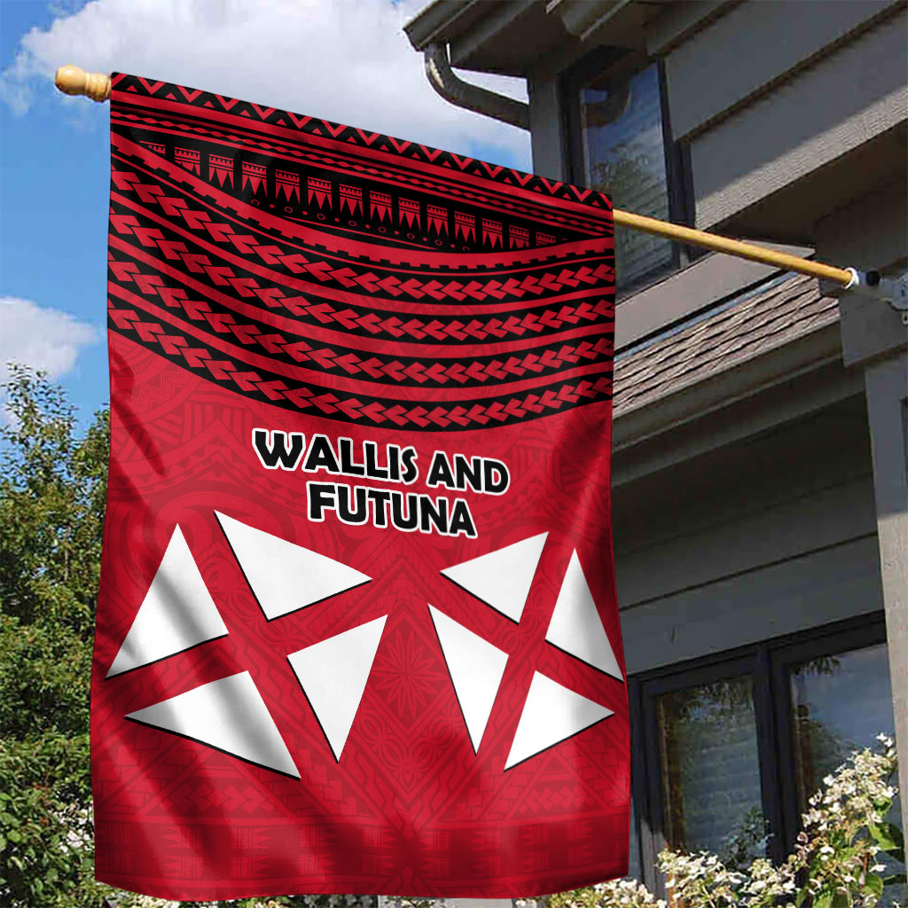 Wallis And Futuna Garden Flag Polynesian Tattoo Flag Map TS04 - Polynesian Pride