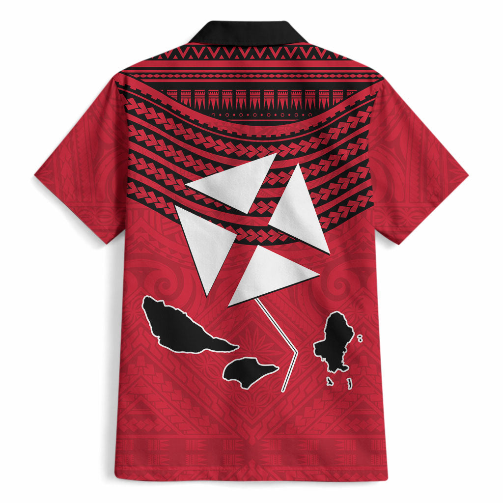 Wallis And Futuna Hawaiian Shirt Polynesian Tattoo Flag Map TS04 - Polynesian Pride