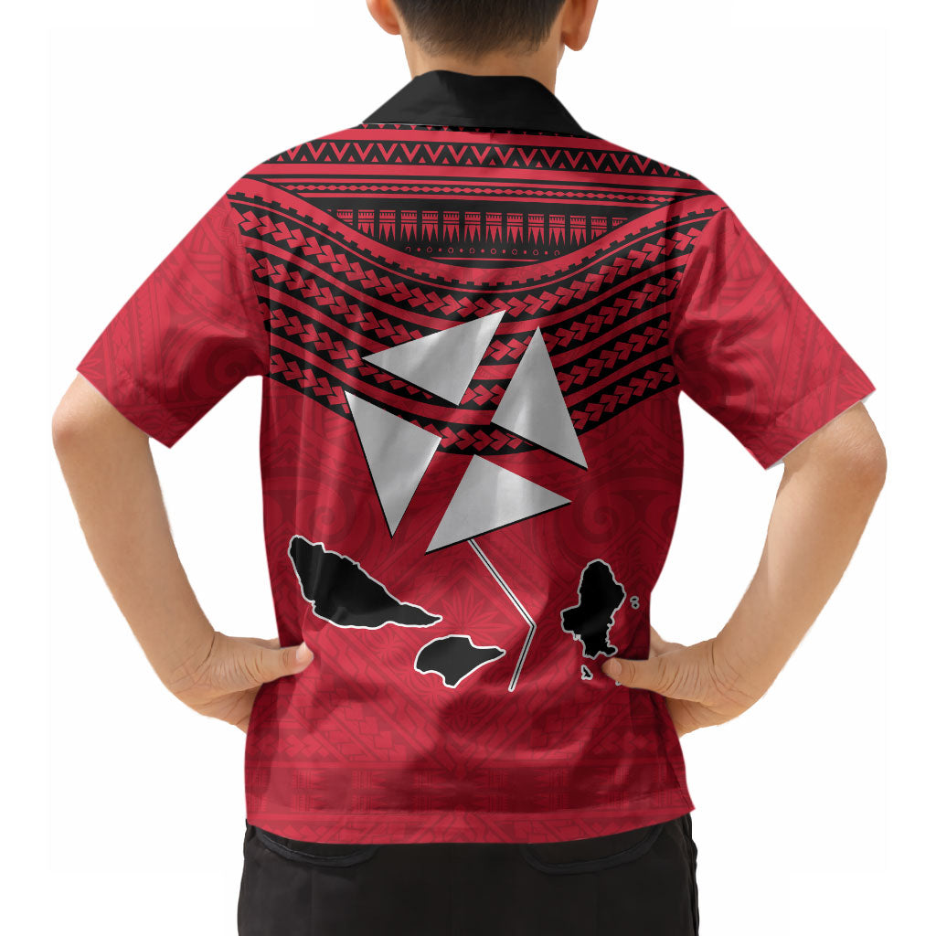 Wallis And Futuna Hawaiian Shirt Polynesian Tattoo Flag Map TS04 - Polynesian Pride