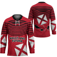 Wallis And Futuna Hockey Jersey Polynesian Tattoo Flag Map TS04 - Polynesian Pride