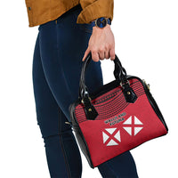 Wallis And Futuna Shoulder Handbag Polynesian Tattoo Flag Map TS04 - Polynesian Pride