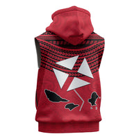 Wallis And Futuna Sleeveless Hoodie Polynesian Tattoo Flag Map TS04 - Polynesian Pride