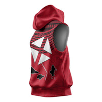 Wallis And Futuna Sleeveless Hoodie Polynesian Tattoo Flag Map TS04 - Polynesian Pride