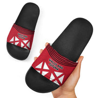 Wallis And Futuna Slide Sandals Polynesian Tattoo Flag Map TS04 - Polynesian Pride