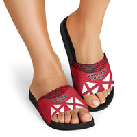Wallis And Futuna Slide Sandals Polynesian Tattoo Flag Map TS04 - Polynesian Pride