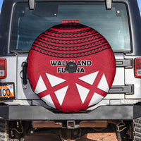 Wallis And Futuna Spare Tire Cover Polynesian Tattoo Flag Map TS04 Red Black - Polynesian Pride