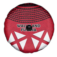 Wallis And Futuna Spare Tire Cover Polynesian Tattoo Flag Map TS04 - Polynesian Pride