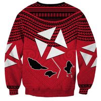 Wallis And Futuna Sweatshirt Polynesian Tattoo Flag Map TS04 - Polynesian Pride