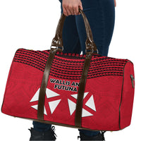 Wallis And Futuna Travel Bag Polynesian Tattoo Flag Map TS04 - Polynesian Pride