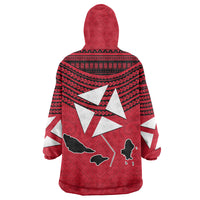 Wallis And Futuna Wearable Blanket Hoodie Polynesian Tattoo Flag Map TS04 - Polynesian Pride