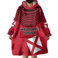 Wallis And Futuna Wearable Blanket Hoodie Polynesian Tattoo Flag Map TS04 - Polynesian Pride