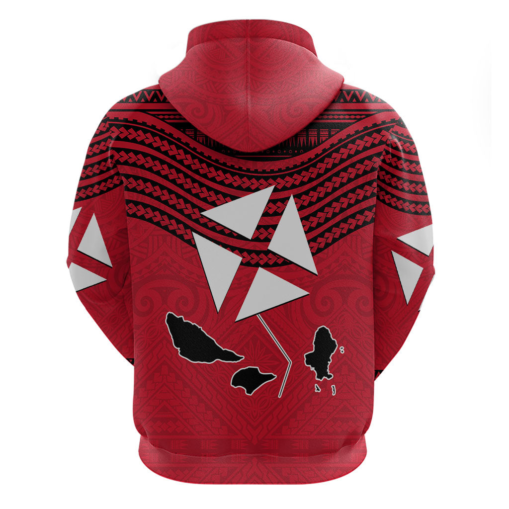 Wallis And Futuna Zip Hoodie Polynesian Tattoo Flag Map TS04 - Polynesian Pride