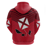 Wallis And Futuna Zip Hoodie Polynesian Tattoo Flag Map TS04 - Polynesian Pride