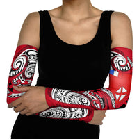 Wallis And Futuna Arm Sleeves Tribal Polynesian Tattoo Flag Motif TS04 - Polynesian Pride