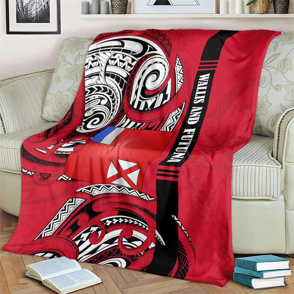 Wallis And Futuna Blanket Tribal Polynesian Tattoo Flag Motif TS04 - Polynesian Pride