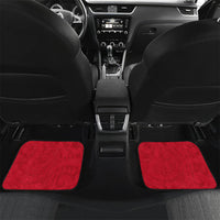 Wallis And Futuna Car Mats Tribal Polynesian Tattoo Flag Motif TS04 Set 2pcs - Back Red Black - Polynesian Pride
