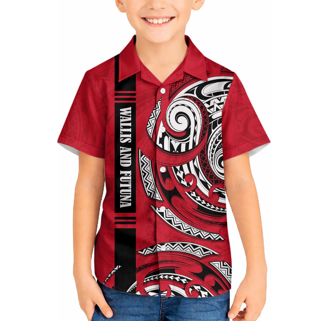 Wallis And Futuna Hawaiian Shirt Tribal Polynesian Tattoo Flag Motif TS04 - Polynesian Pride