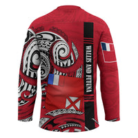 Wallis And Futuna Hockey Jersey Tribal Polynesian Tattoo Flag Motif TS04 - Polynesian Pride