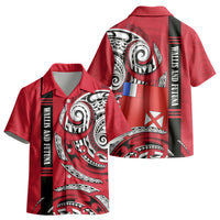 Wallis And Futuna Kid Hawaiian Shirt Tribal Polynesian Tattoo Flag Motif TS04 - Polynesian Pride