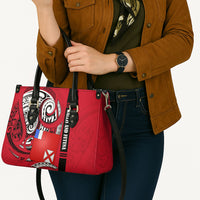 Wallis And Futuna Leather Bag Tribal Polynesian Tattoo Flag Motif TS04 - Polynesian Pride