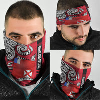 Wallis And Futuna Neck Gaiter Tribal Polynesian Tattoo Flag Motif TS04 - Polynesian Pride