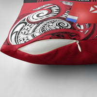 Wallis And Futuna Pillow Cover Tribal Polynesian Tattoo Flag Motif TS04 - Polynesian Pride