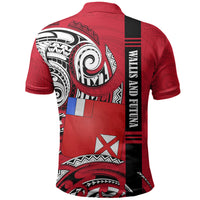 Wallis And Futuna Polo Shirt Tribal Polynesian Tattoo Flag Motif TS04 - Polynesian Pride