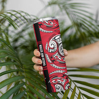 Wallis And Futuna Skinny Tumbler Tribal Polynesian Tattoo Flag Motif TS04 - Polynesian Pride