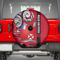 Wallis And Futuna Spare Tire Cover Tribal Polynesian Tattoo Flag Motif TS04 - Polynesian Pride