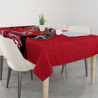 Wallis And Futuna Tablecloth Tribal Polynesian Tattoo Flag Motif TS04 - Polynesian Pride