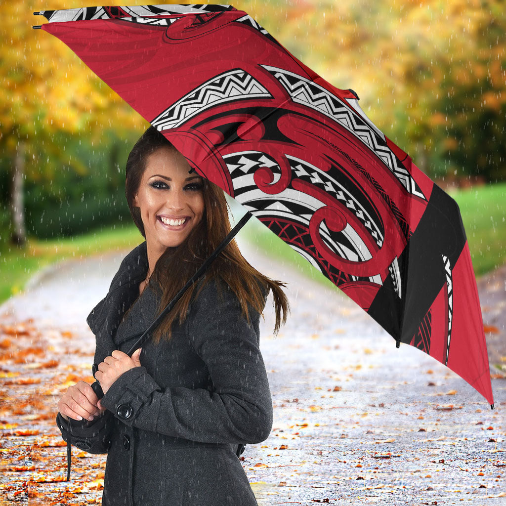 Wallis And Futuna Umbrella Tribal Polynesian Tattoo Flag Motif TS04 - Polynesian Pride