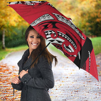 Wallis And Futuna Umbrella Tribal Polynesian Tattoo Flag Motif TS04 - Polynesian Pride