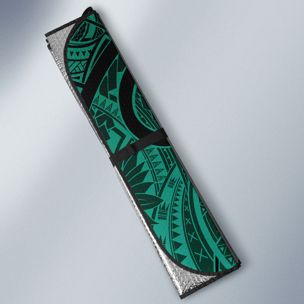 Wallis And Futuna Auto Sun Shade Tribal Polynesian Tattoo Heritage Cross Flag TS04 - Polynesian Pride