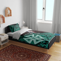 Wallis And Futuna Bedding Set Tribal Polynesian Tattoo Heritage Cross Flag TS04 - Polynesian Pride