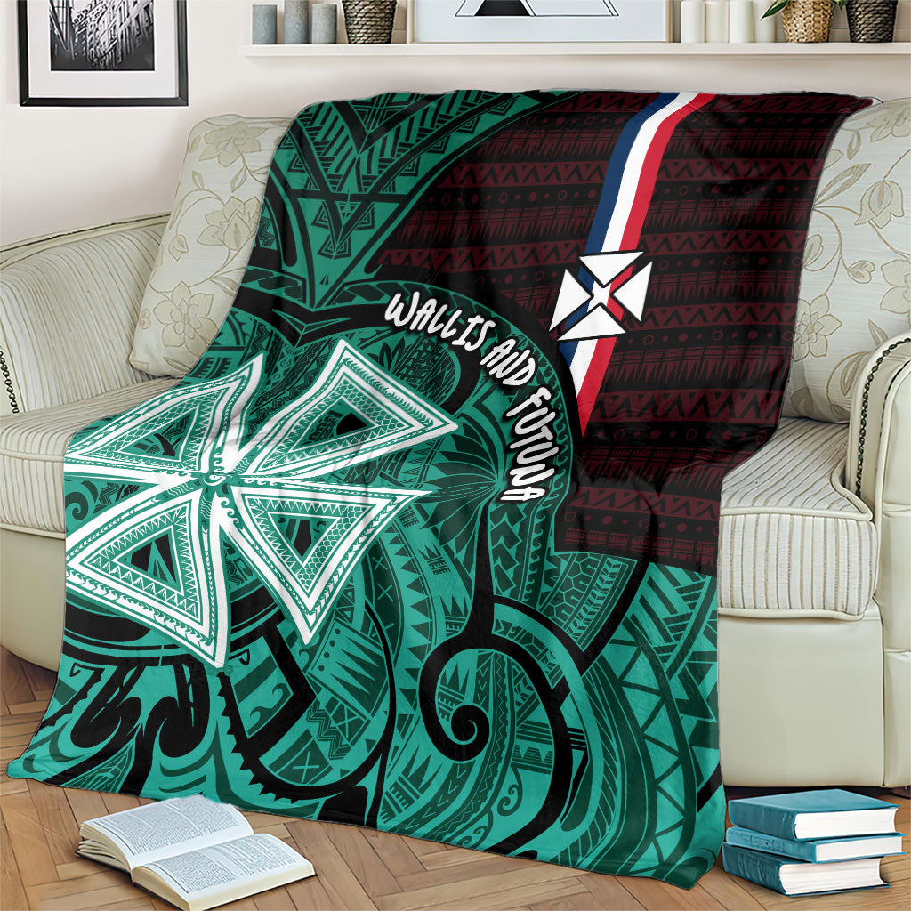 Wallis And Futuna Blanket Tribal Polynesian Tattoo Heritage Cross Flag TS04 - Polynesian Pride